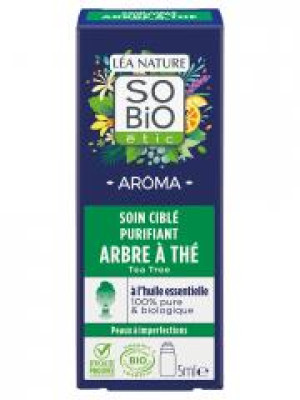 Léa Nature SO BIO étic Aroma Soin Ciblé Purifiant Arbre à Thé Roll-On Biologique 5 ML - Flacon-Bille 5 ml