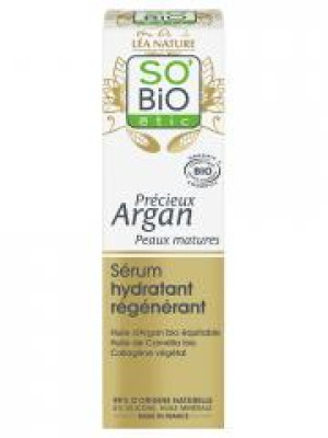 Léa Nature SO BIO étic Précieux Argan Sérum Hydratant Régénérant Biologique 30 ML - Flacon-Pompe 30 ml