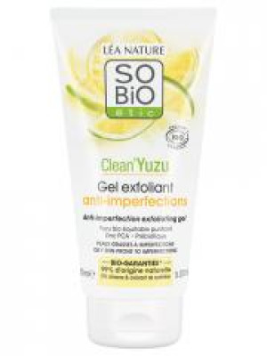 Léa Nature SO BIO étic Clean'Yuzu Gel Exfoliant Anti-Imperfections Biologique 150 ML - Tube 150 ml