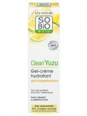 Léa Nature SO BIO étic Clean'Yuzu Gel-Crème Hydratant Anti-Imperfections Biologique 40 ML - Tube 40 ml