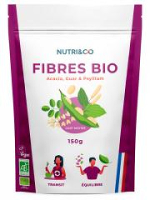 Nutri&Co Fibres Bio Goût Neutre 150 Grammes - Doypack 150 g