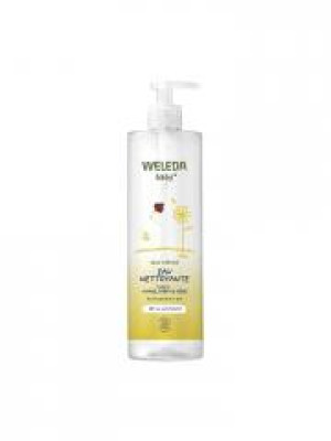 Weleda Baby Eau Nettoyante au Calendula Visage Corps et Siège Sans Parfum 400 ml - Flacon-Pompe 400 ml