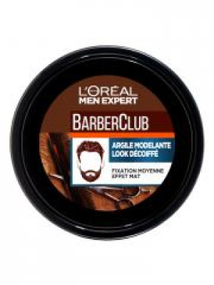 L'Oréal Paris Men Expert Barber Club Argile Modelante Fixation Moyenne 75 ml - Pot 75 ml