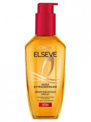 L'Oréal Paris Elseve Huile Extraordinaire Sérum Sublimateur d'Éclat Cheveux Colorés 100 ml - Flacon-Pompe 100 ml