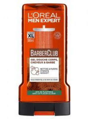 L'Oréal Paris Men Expert Barber Club Gel Douche Corps, Cheveux et Barbe 3en1 300 ML - Flacon 300 ml