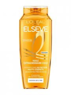L'Oréal Paris Elseve Huile Extraordinaire Coco Shampoing Nutrition Haute Légèreté Cheveux Secs 250 ml - Flacon 250 ml