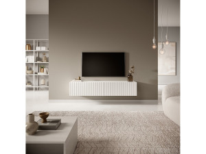 SELSEY TV-meubel 140 cm - wit - TELIRE