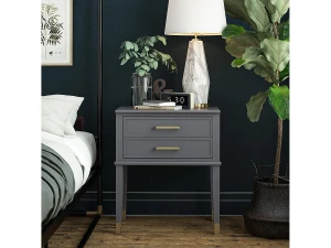 CosmoLiving by Cosmopolitan Westerleigh   Mesa de centro con 1 cajón en MDF gris grafito