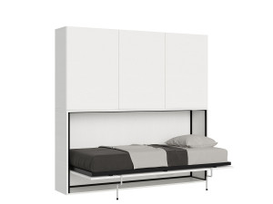 ITAMOBY Horizontaal Kando eenpersoons opklapbed samenstelling D eiken wit