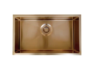 Luisa fregadero 1 cubeta grande 76x45 en acero inoxidable cobre cepillado Essebagno