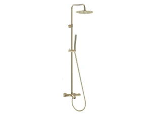Columna termostática para bañera y ducha Luisa II 250 oro cepillado Essebagno