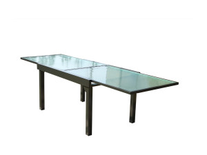 Concept-Usine Uitschuifbare tuin tafel 270 cm van aluminium BRESCIA in antraciet grijs