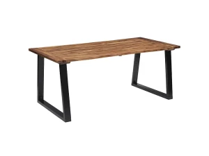 vidaxl Mesa de comedor madera maciza de acacia 180x90 cm