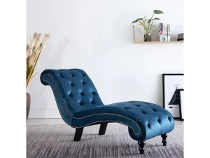 vidaxl Diván de terciopelo azul