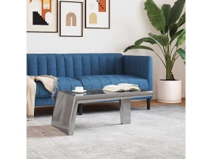 vidaxl Mesa de centro estilo aviador vintage de aluminio