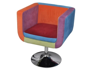 vidaxl Sillón de tela de diseño patchwork