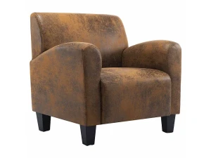 vidaxl Sillón marrón 70x69x72 cm piel sintética
