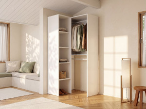 Vente-unique Hoekkast - L79 cm - Wit - FERDINAND