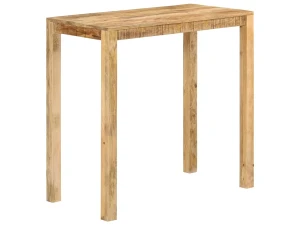 vidaxl Mesa alta de bar madera maciza de mango 112x55x108 cm
