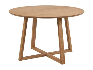 ebuy24 Malika eetkamertafel Ø120 cm decor eik.