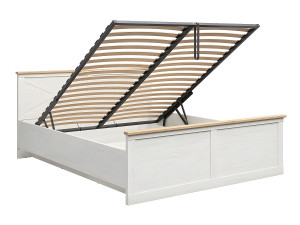 Petits-Meubles Bedstee 180x200 inclusief lattenbodem Victoria Wit en Hout