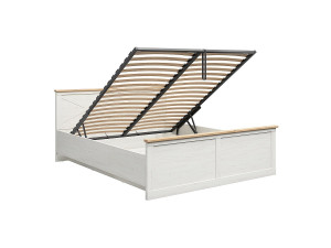 Petits-Meubles Bedstee 180x200 inclusief lattenbodem Victoria Wit en Hout