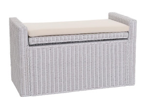 MCW Bank Genua Rotan Opbergvak,  wit
