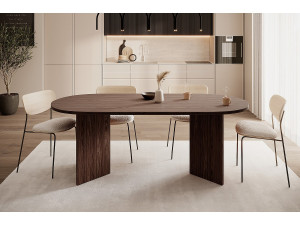 SELSEY Tafel - Wisconsin Walnoot - OVO