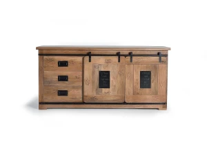 Giner y colomer Aparador de Madera de Mango Estilo Industrial-80x165x45