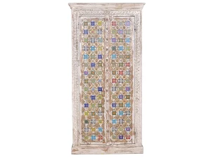 Giner y colomer Armario de Madera de Mango 90 Cm Estilo Mediterráneo Moderno-180x90x50