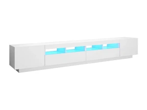 Clicnbuy Mueble para TV con luces LED blanco 260x35x40 cm