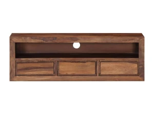 Clicnbuy Mueble de TV de madera maciza de Sheesham 120x30x40 cm