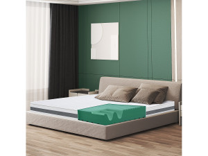 The White Stone Matras 140x200 Memory Orthopedisch, antibacterieel, mijtwerend, anti-allergisch   Hoogte 16 cm   Made in Italy