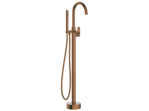 Charme II columna de suelo mecánica para bañera isla cobre cepillado Essebagno