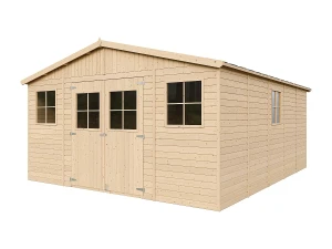 Timbela Galpão de madeira - 20 m² / H246x418x522 cm - M333+M333G