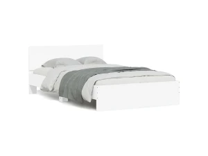vidaxl Estructura de cama con cabecero blanca 120x190 cm