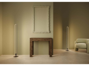Ityhome Uitschuifbare sidetable 90x42/198 cm Bora Small walnoot