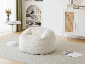 Habitat et jardin Puf de pana <<Cusco>> - 80 x 74 x 49 cm - Beis