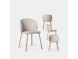 Packs 4 sillas Beige 49 x 80 cm