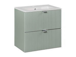 Petits-Meubles Enkele wastafel 60cm 2 laden Jade Groen