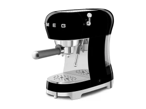 Cafetera de goteo Smeg estilo años 50 ECF02BLEU negra