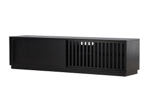 ebuy24 Lugo TV-meubel 2 deuren zwart.