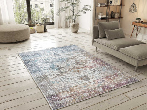 Laagpolig tapijt - vintage - veelkleurig - 200x290 cm - CLASS