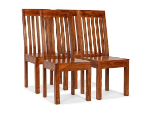 vidaxl Sillas de comedor 4 unidades madera maciza moderna