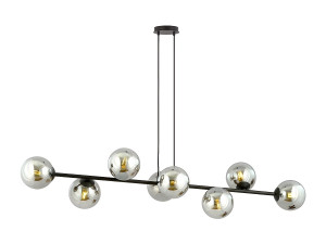 Hanglamp Rossi, Zwart, 130x100x30 cm, Seven Design