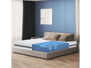The White Stone Matras 70x190 Memory Orthopedisch, antibacterieel, mijtwerend, anti-allergisch   Hoogte 20 cm   Made in Italy