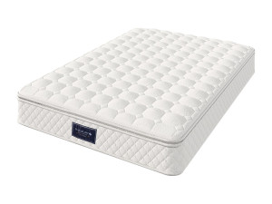 ModernLuxe Binnenveringsmatras 140x200 cm schuimdikte 25 cm - hardheid H3 - gewatteerde microvezelhoes - Wit