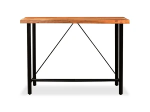 vidaxl Mesa de bar de madera maciza de acacia 150x70x107 cm