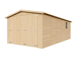 Timbela Houten garage, chalet met ramen - 18 m² / H222x616x324 cm - M102