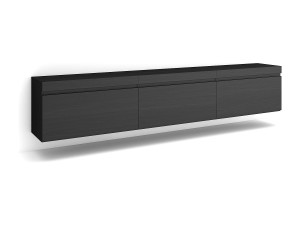 Skraut Home TV-Meubel, Lowboard, 240x35x45cm, Hangend, Zwart